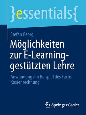 cover image of Möglichkeiten zur E-Learning-gestützten Lehre